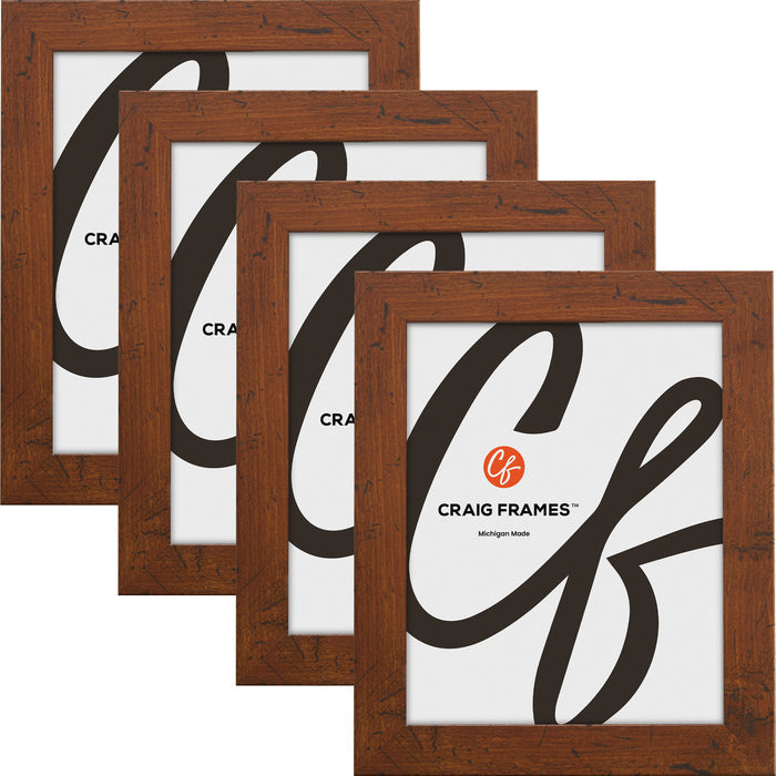 Bauhaus 125 1.25", Dark Walnut Picture Frame - 4 Piece Set