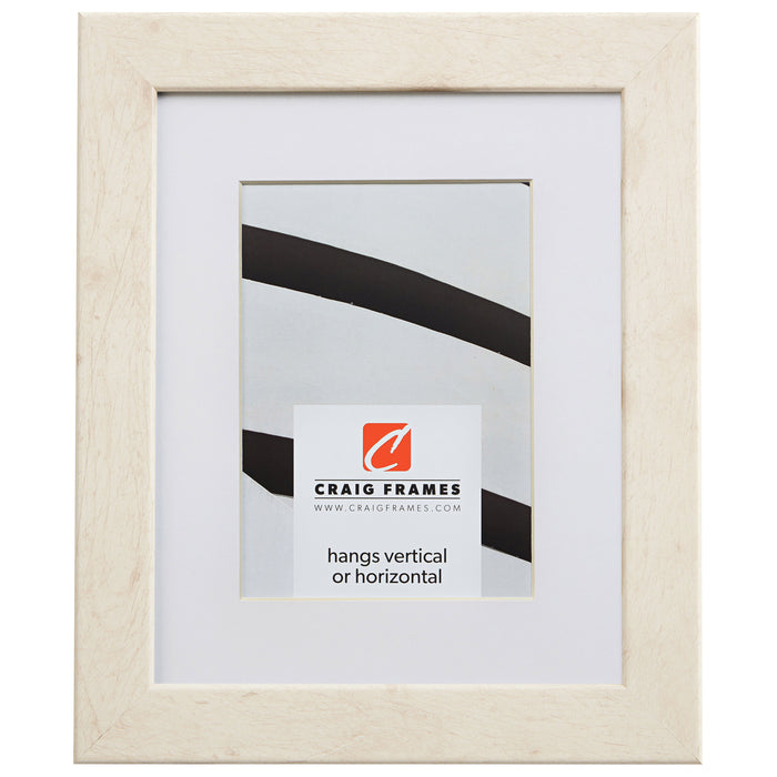 Bauhaus 125 1.25", White Pine Matted Picture Frame