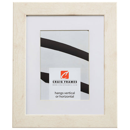 Bauhaus 125 1.25", White Pine Matted Picture Frame