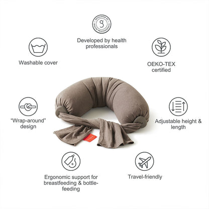 bbhugme Nursing Pillow - Hazel Brown