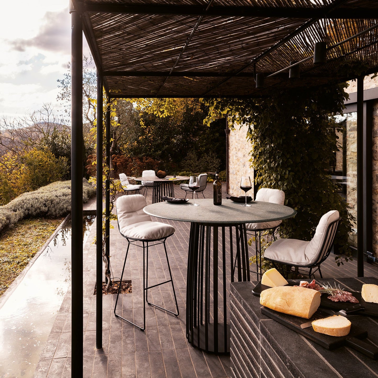 janua | bc 07 basket table high | alps glitter stone