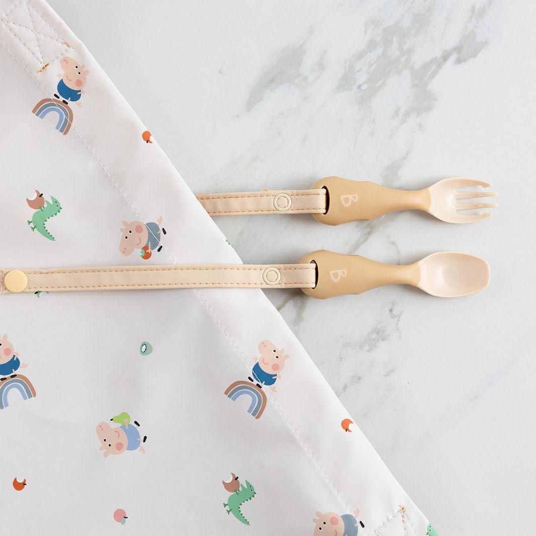 Bibado Handi No Drop Baby Cutlery - Fawn