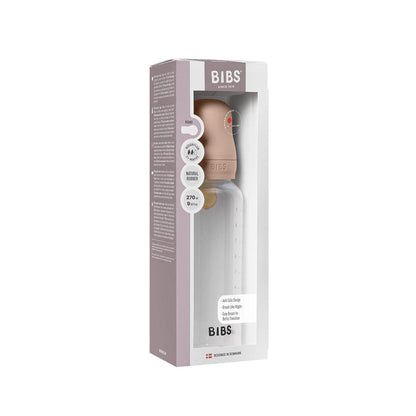 BIBS Medium Flow Baby Bottle Latex 1 Pack - Blush
