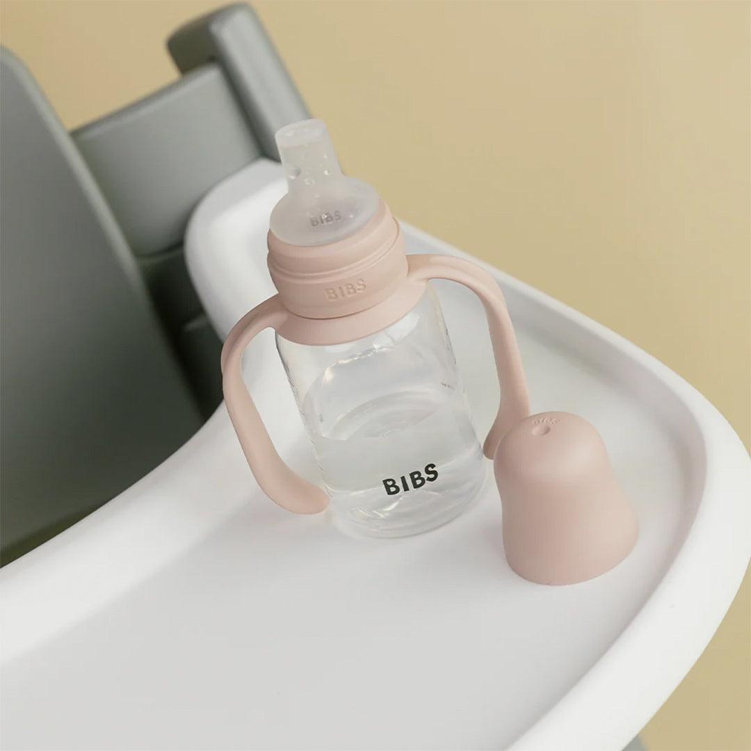 BIBS World Baby Sippy Bottle Spout Silicone 1 Pack 150ml - Blush
