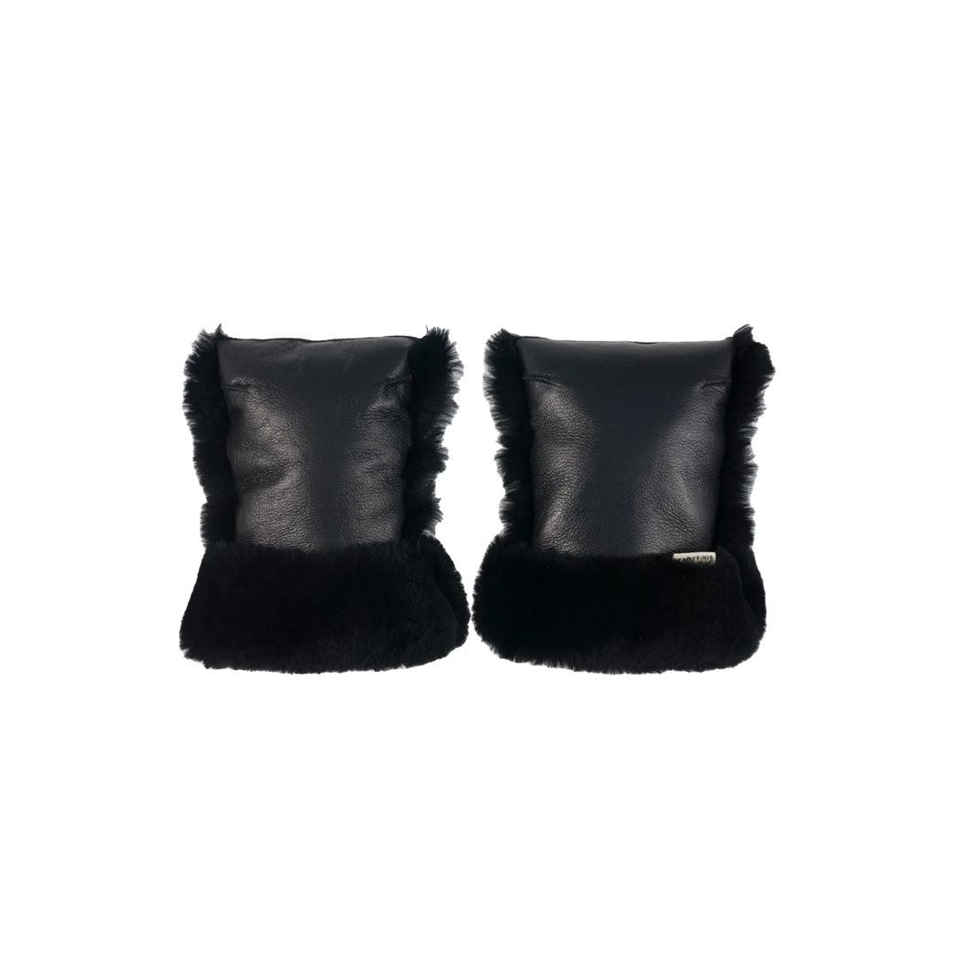 BINIBAMBA Sheepskin Buggy Mittens - Noir