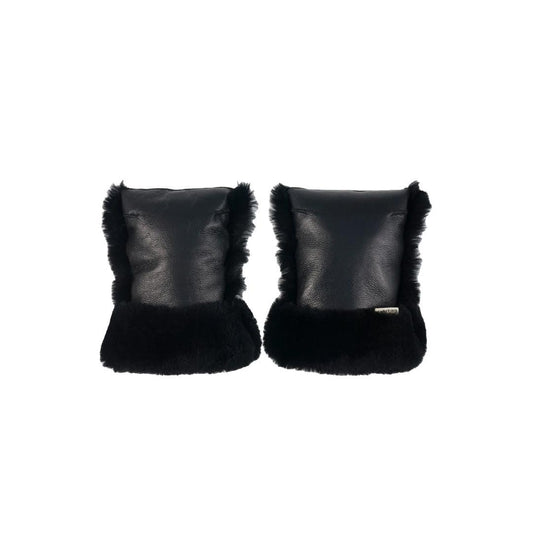 BINIBAMBA Sheepskin Buggy Mittens - Noir