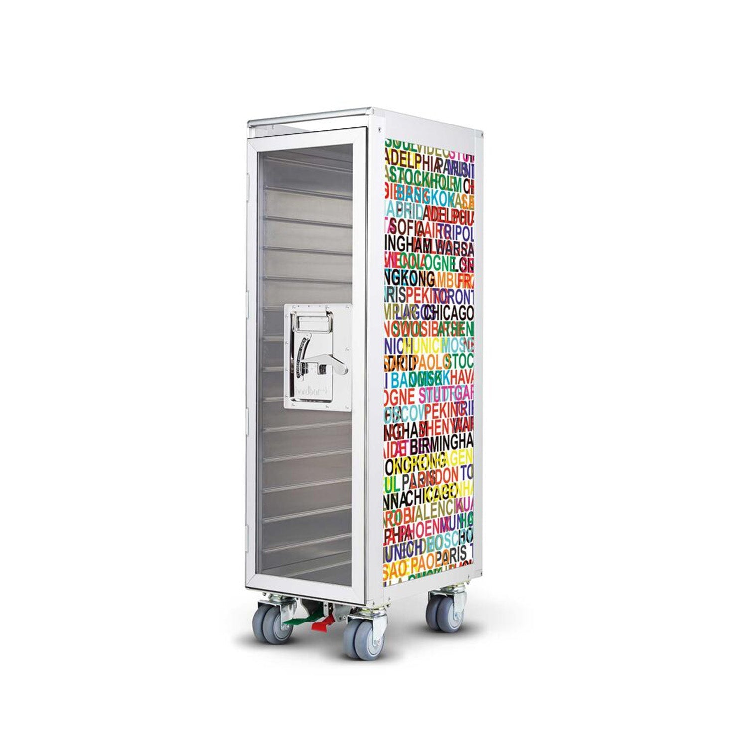 bordbar | classic trolley | OUTER TROLLEY ONLY - aluminium with transparent door