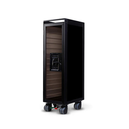 bordbar | classic trolley | OUTER TROLLEY ONLY - black with transparent smoke door
