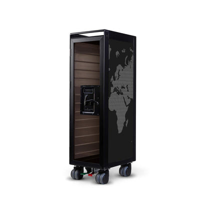 bordbar | classic trolley | OUTER TROLLEY ONLY - black with transparent smoke door