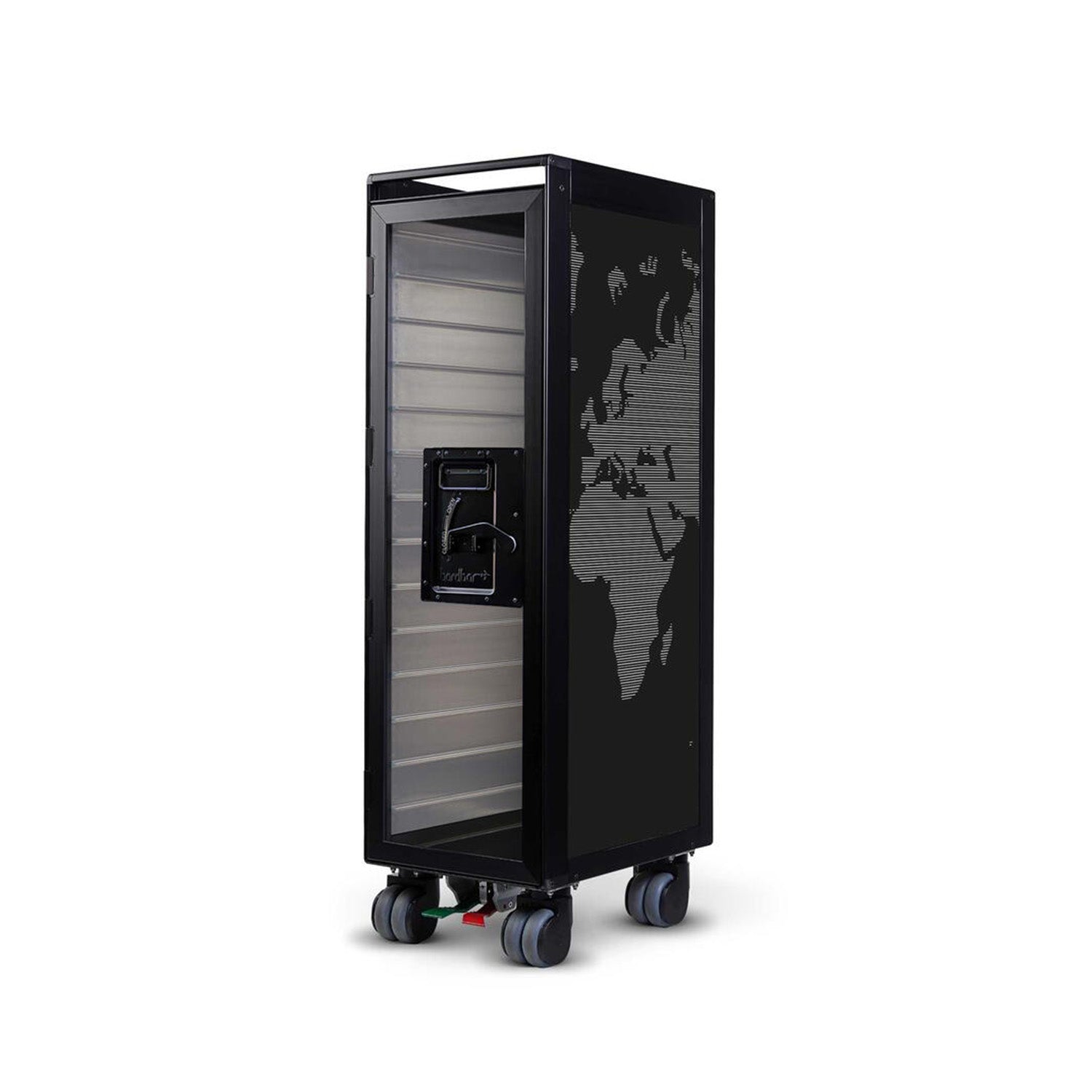 bordbar | classic trolley | OUTER TROLLEY ONLY - black with transparent door