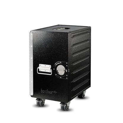 bordbar | box trolley | door hinge left + bedside equipment | black