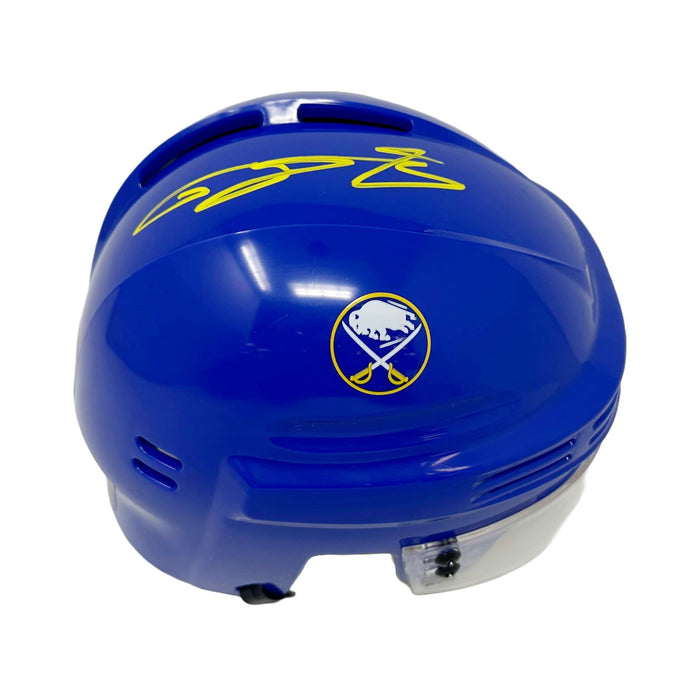 Bowen Byram Signed Buffalo Sabres Blue Mini Helmet Signed Hockey Mini Helmet TSE Buffalo