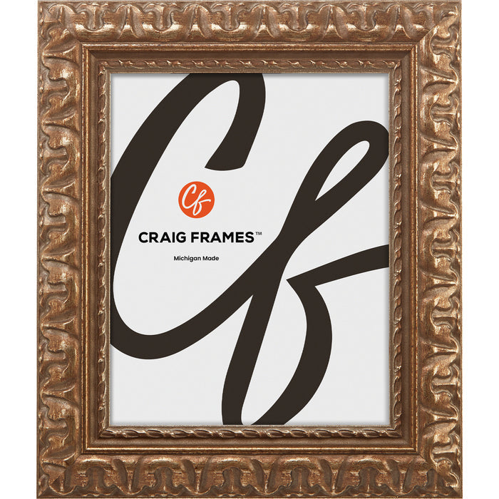 Bravada Ornate 2", Scratched Bronze Picture Frame - 4 Piece Set