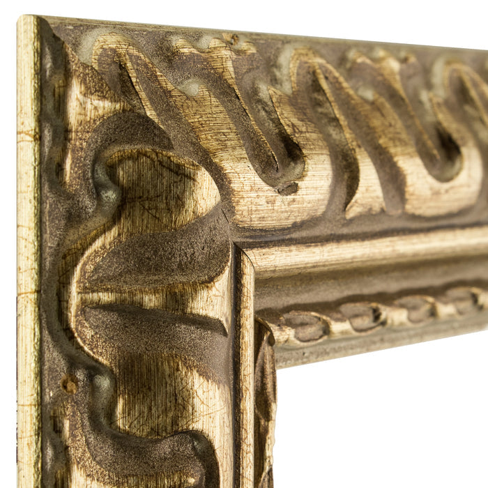 Bravada Ornate 2", Scratched Bronze Picture Frame - 4 Piece Set