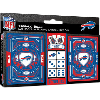 Buffalo Bills 2-Pack Playing Cards & Dice Set General Merchandise TSE Buffalo