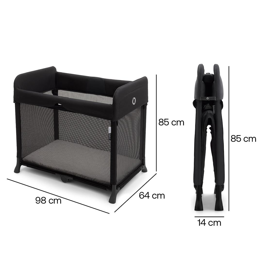 Bugaboo Stardust Travel Cot - Black