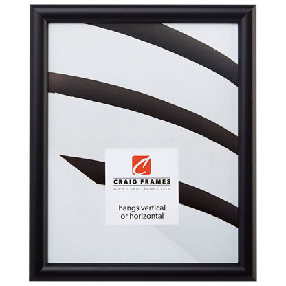 Bullnose .75", Gallery Black Picture Frame