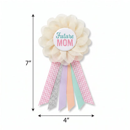 "Future Mom" Award Ribbon - Baby Shower Wearable Accessory