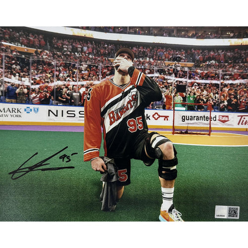 Chase Fraser Signed Taking a Knee Photo Signed Lacrosse Photo TSE Buffalo