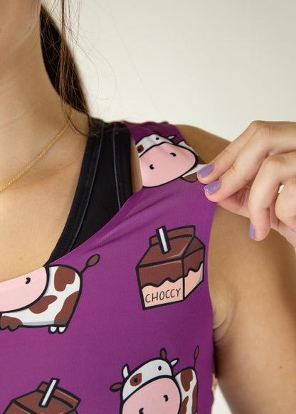 Choccy Cows PWR Crop Top