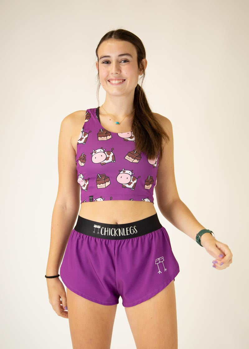Choccy Cows PWR Crop Top