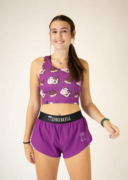 Choccy Cows PWR Crop Top