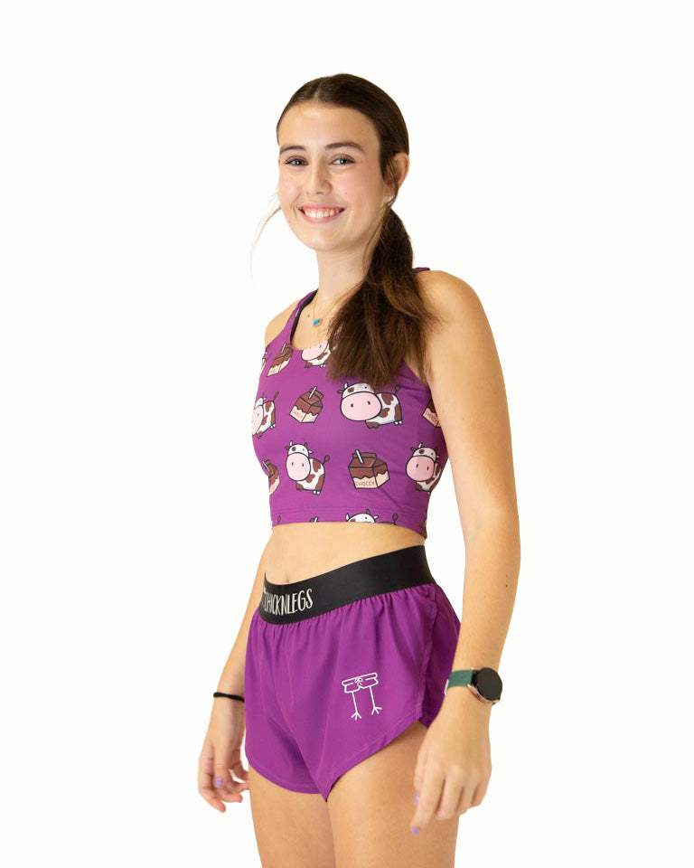 Choccy Cows PWR Crop Top