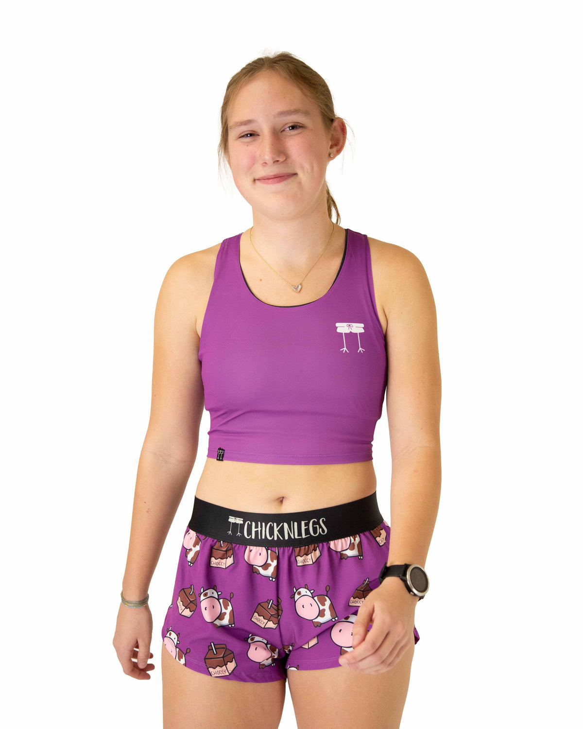 Deep Purple PWR Crop Top