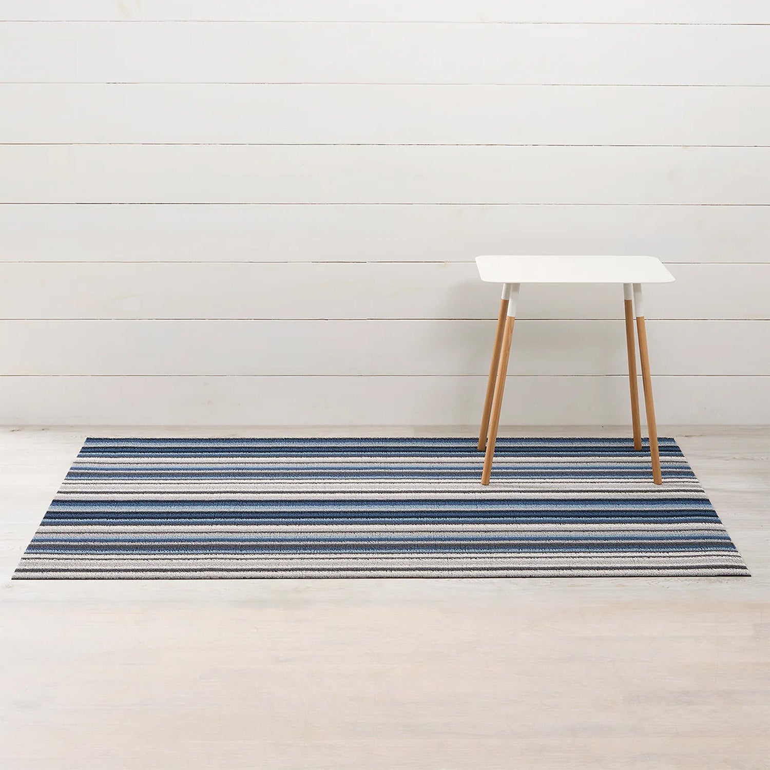 chilewich | shag big mat 91x152cm (36x60") | horizon stripe deep sea