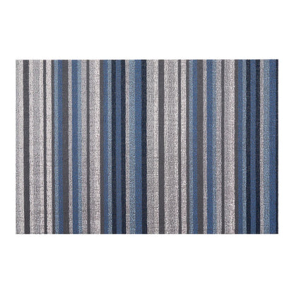 chilewich | shag utility doormat 61x91cm (24x36") | horizon stripe deep sea