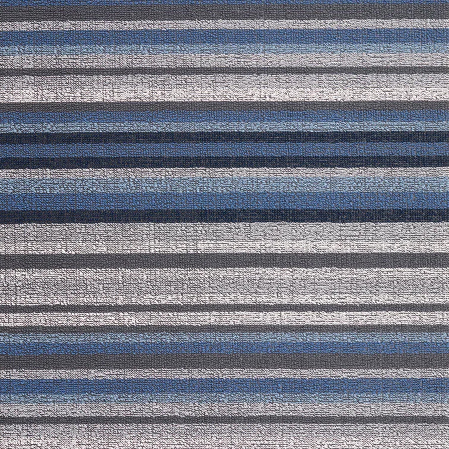 chilewich | shag doormat 46x71cm (18x28") | horizon stripe deep sea