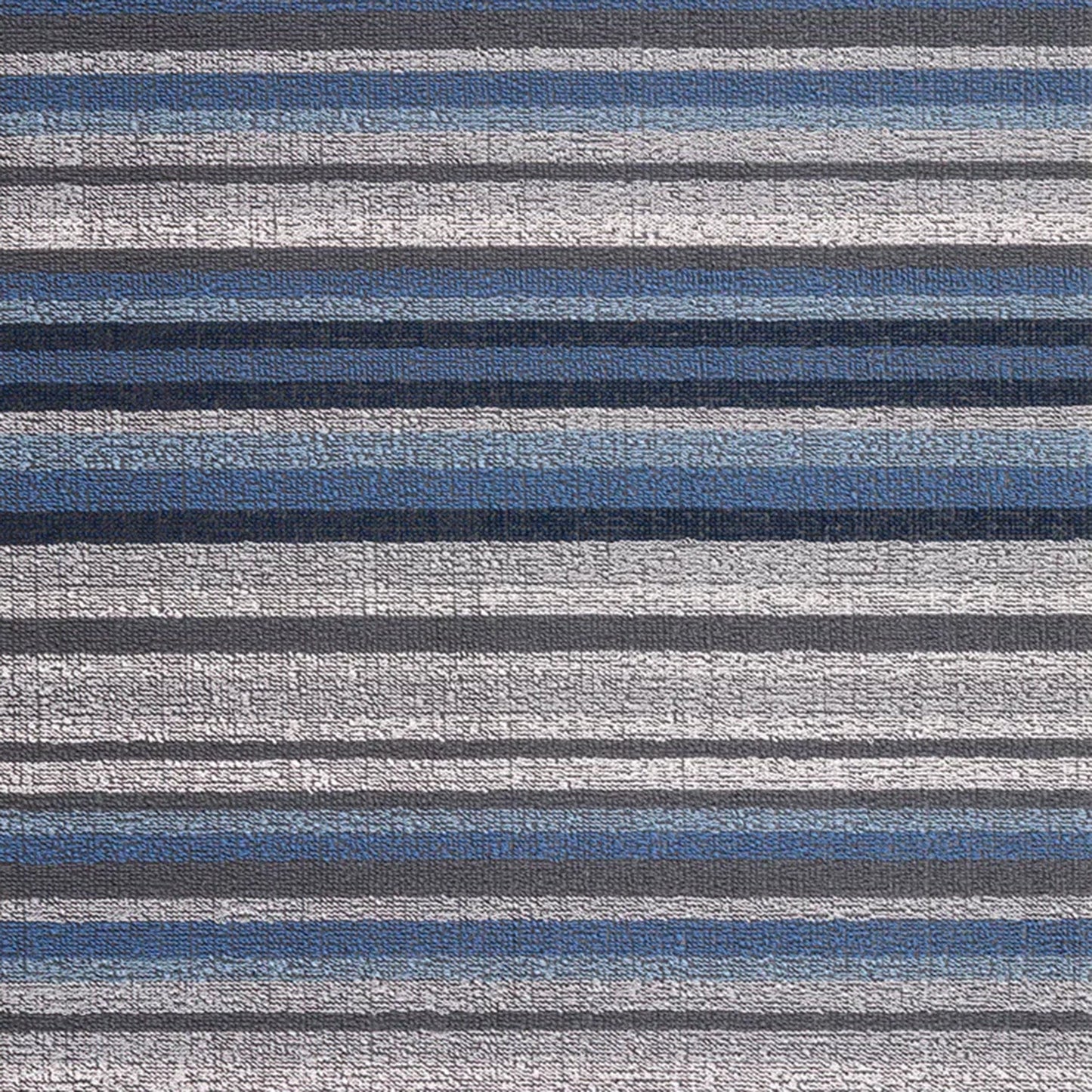 chilewich | shag big mat 91x152cm (36x60") | horizon stripe deep sea