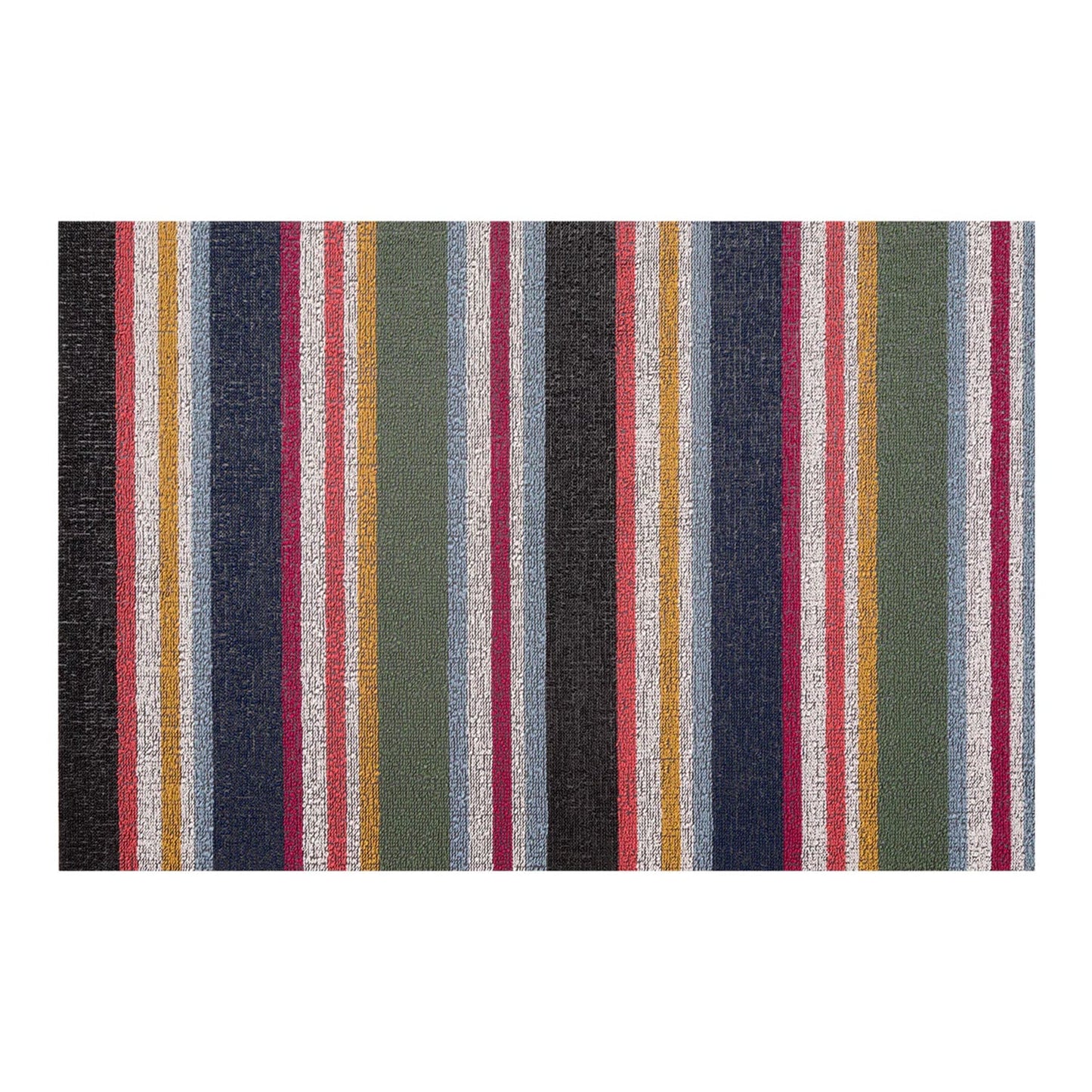 chilewich | shag utility doormat 61x91cm (24x36") | shuffle stripe petunia