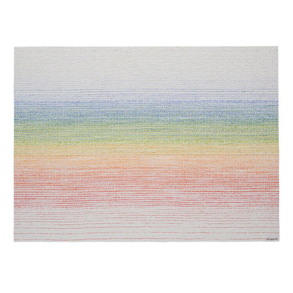 chilewich | placemat rectangle | ombre rainbow
