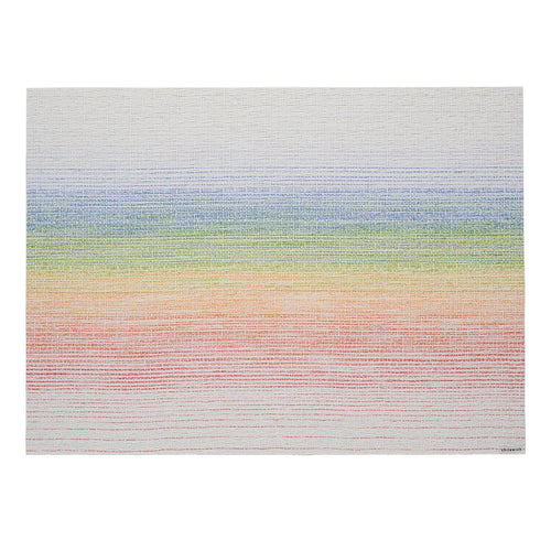 chilewich | placemat rectangle | ombre rainbow