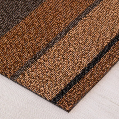 chilewich | shag utility doormat 61x91cm (24x36") | bolt stripe honey