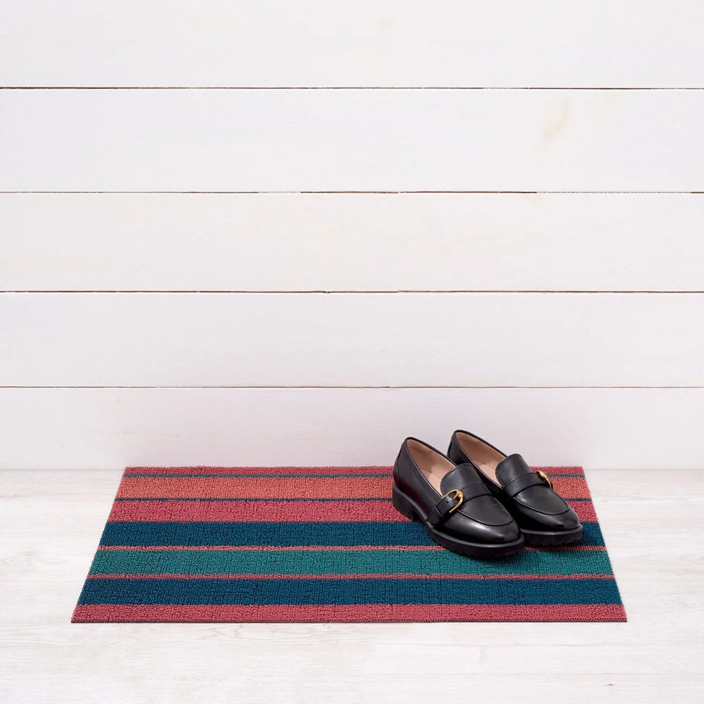 chilewich | shag doormat 46x71cm (18x28") | bolt stripe raspberry
