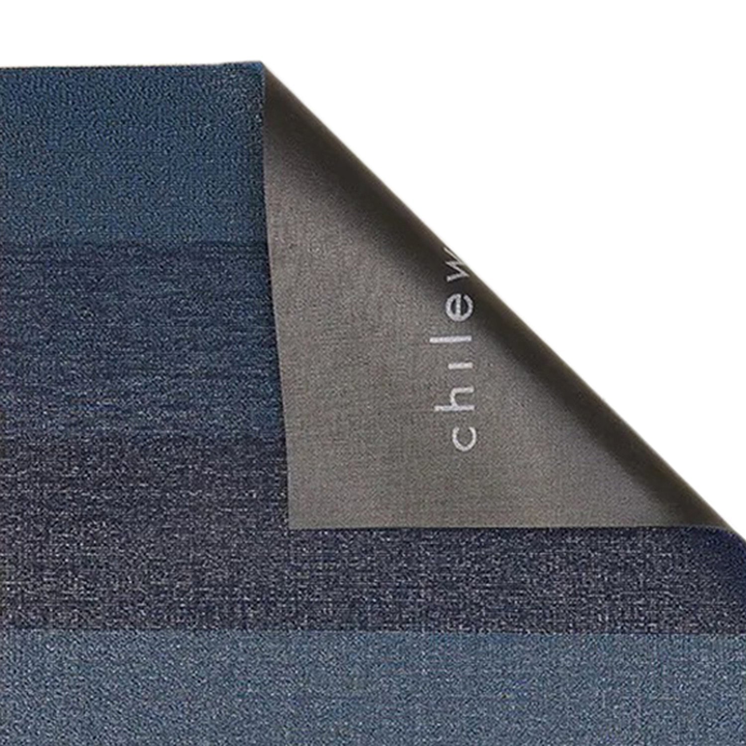 chilewich | shag doormat 46x71cm (18x28") | marbled stripe bay blue