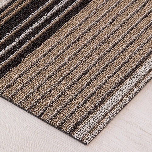 chilewich | shag runner mat 61x183cm (24x36") | pleat stripe oyster