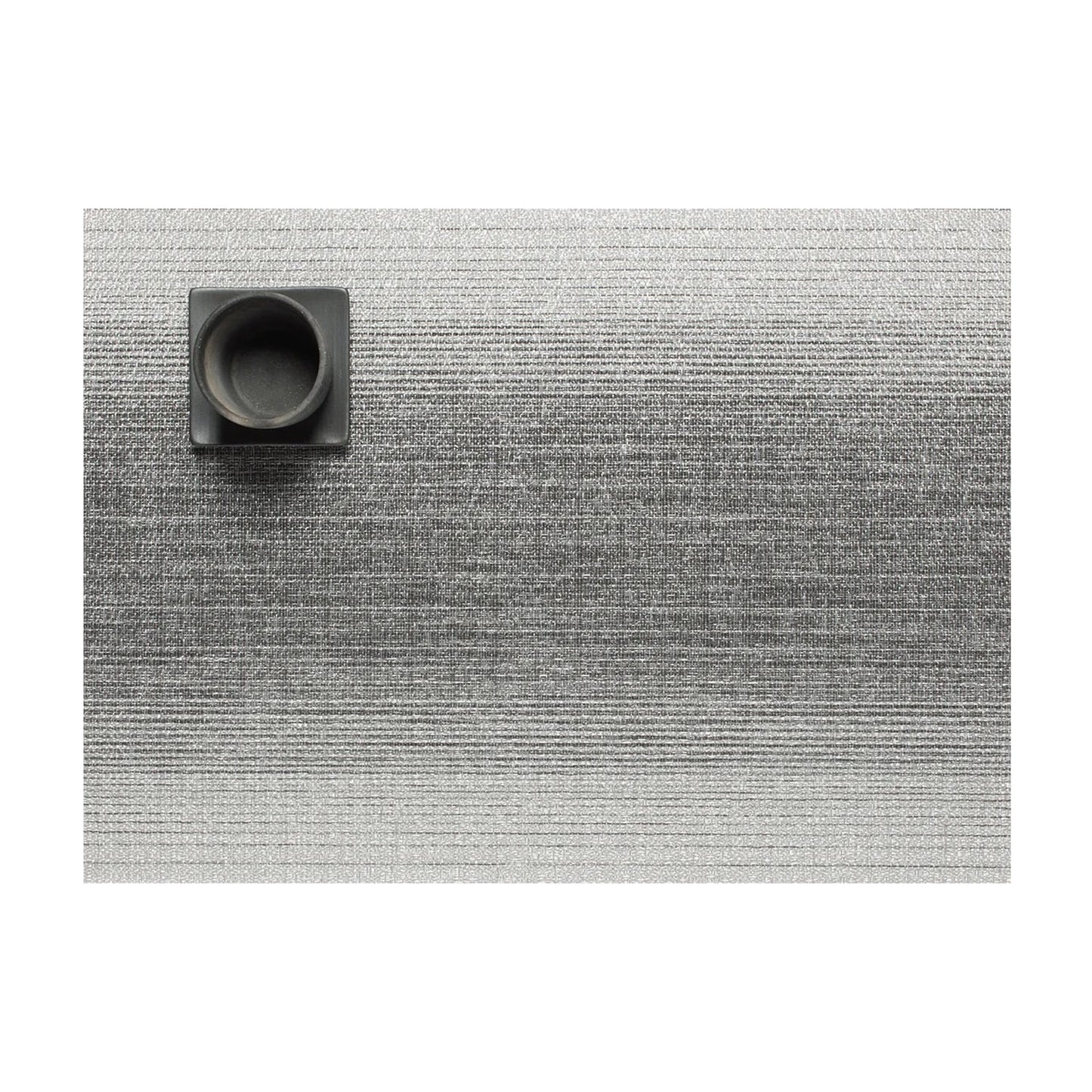 chilewich | placemat rectangle | ombre silver