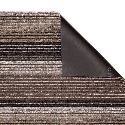 chilewich | shag doormat 46x71cm (18x28") | pleat stripe oyster