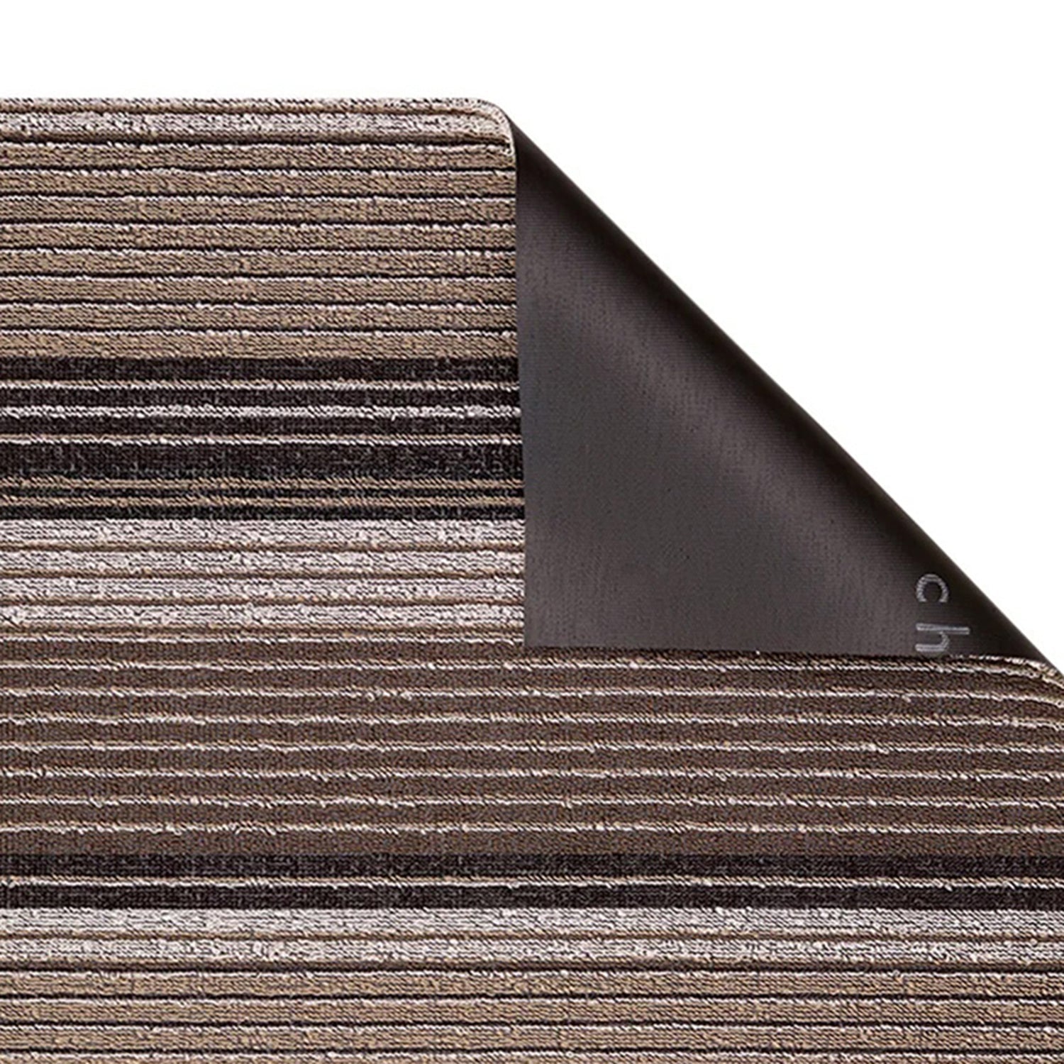 chilewich | shag big mat 91x152cm (36x60") | pleat stripe oyster