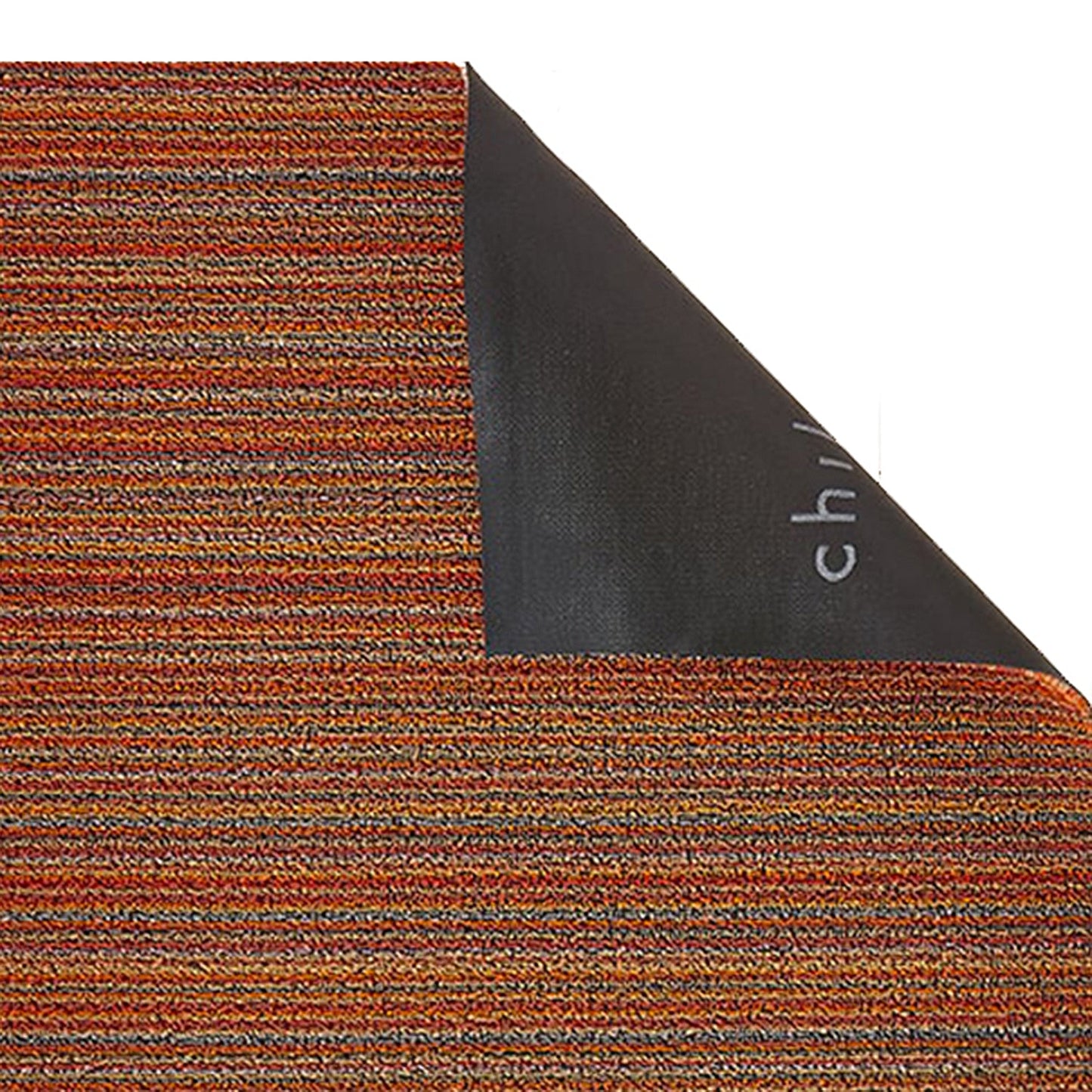 chilewich | big mat 91x152cm (36x60") | skinny stripe orange