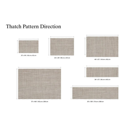chilewich | woven floormat 59x92cm (23x36") | thatch pewter