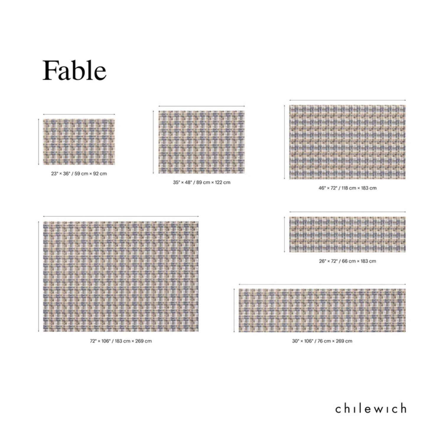 chilewich | woven floormat 59x92cm (23x36") | fable sorbet