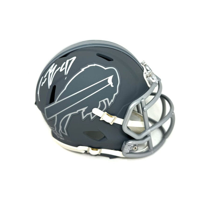 Christian Benford Signed Buffalo Bills Slate Speed Mini Helmet Signed Mini Helmets TSE Buffalo
