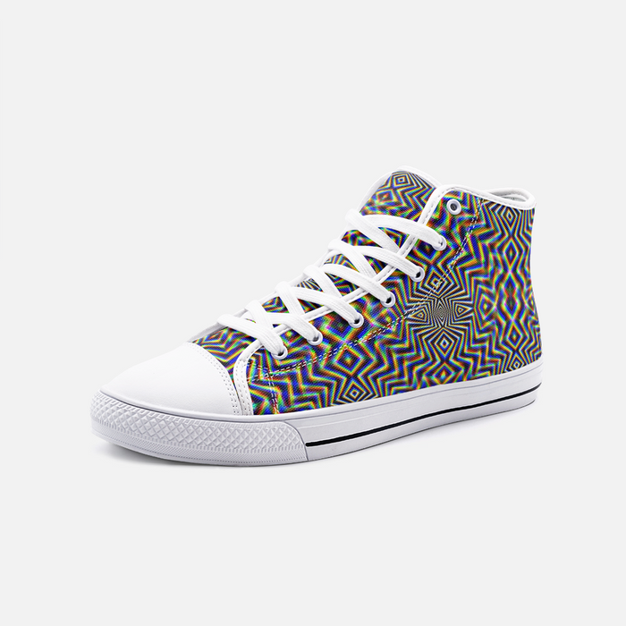 Chromadelic Unisex High Top Canvas Shoes