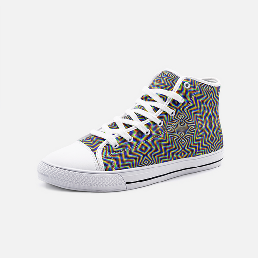 Chromadelic Unisex High Top Canvas Shoes