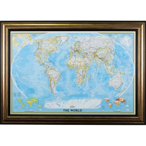 Classic World Push Pin Map – Sonora Canyon Copper