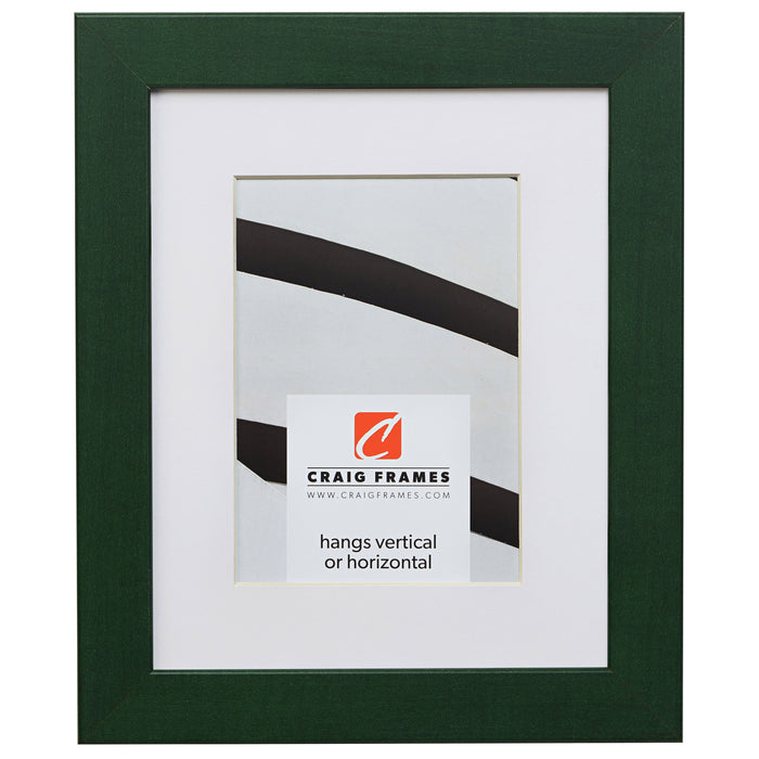 Colori 125 1.25", Green Matted Picture Frame